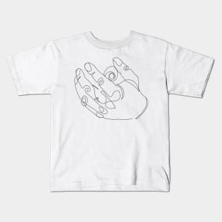 Hand with circle Kids T-Shirt